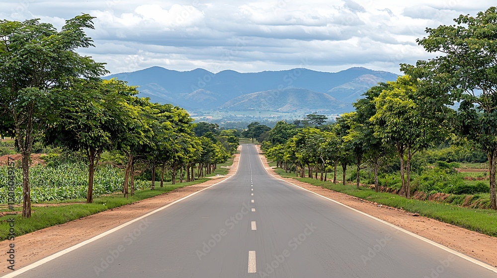 Scenic drive through mountain landscapes Scenic drive through mountain landscapes