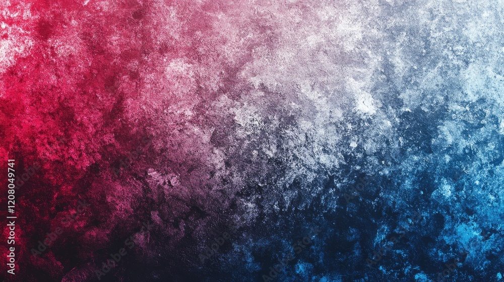 Obraz premium Blue white red pink black color gradient background, grainy texture effect, poster banner landing page backdrop design