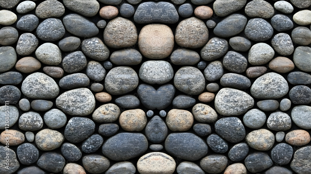 River rocks wall texture background design River rocks wall texture background design