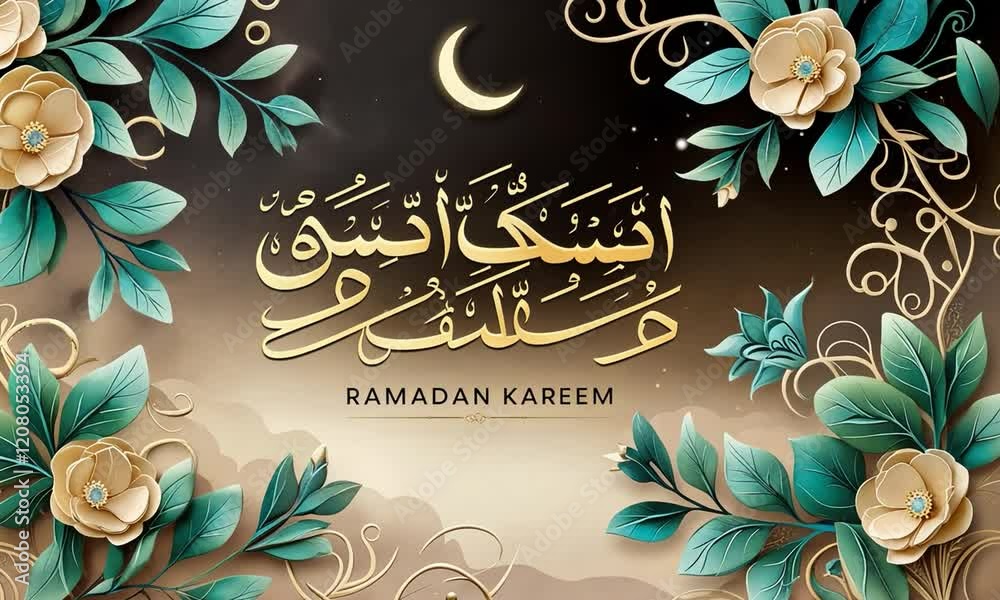 Islamic Ramadan Kareem greeting background with Islamic Ramadan ornaments.
4k videos