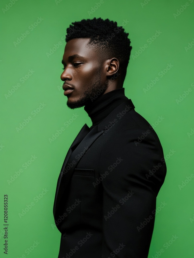 Obraz premium Professional Male Model Portrait with Necktie