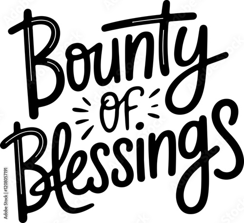 Bounty of Blessings Sticker.