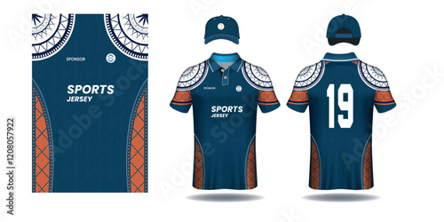 Sports jersey design vector. Soccer jersey template