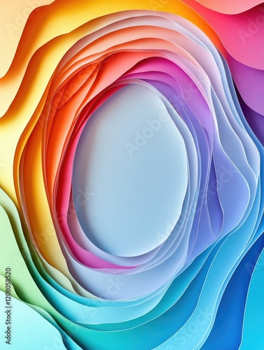 Colorful Abstract Paper Art