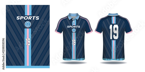 Sublimation t-shirt design jersey vector geometric pattern with striped style premium vector collection