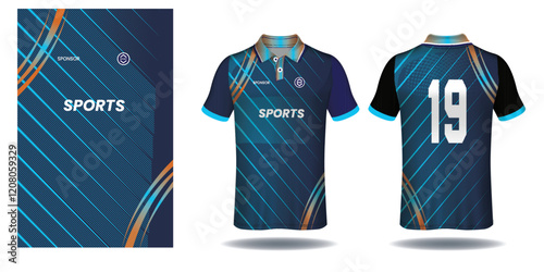 Sublimation t-shirt design jersey vector geometric pattern with striped style premium vector collection