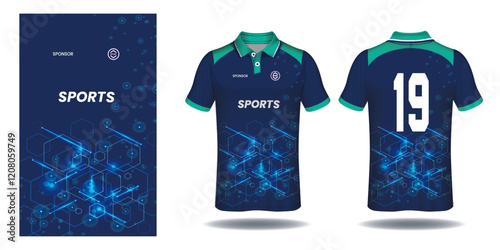 Sublimation t-shirt design jersey vector geometric pattern with striped style premium vector collection
