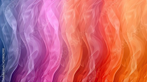 A colorful wave pattern blending shades of purple, pink, red, and orange, creating a soothing visual effect.
