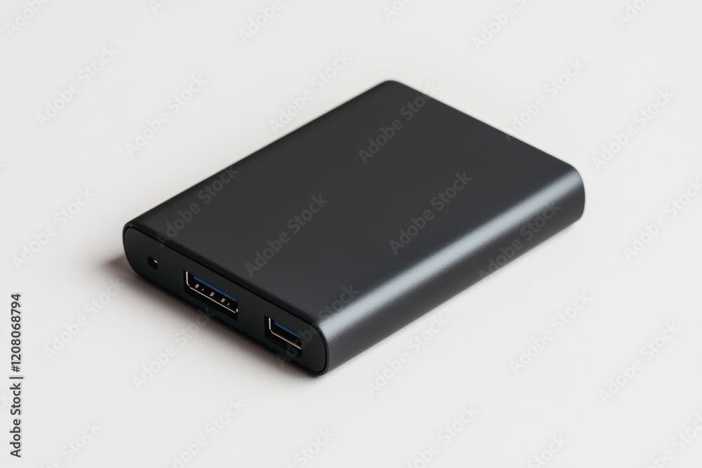 Power bank charging device modern office product image minimalist design top-down view portable technology Power bank charging device modern office product image minimalist design top-down view portable technology