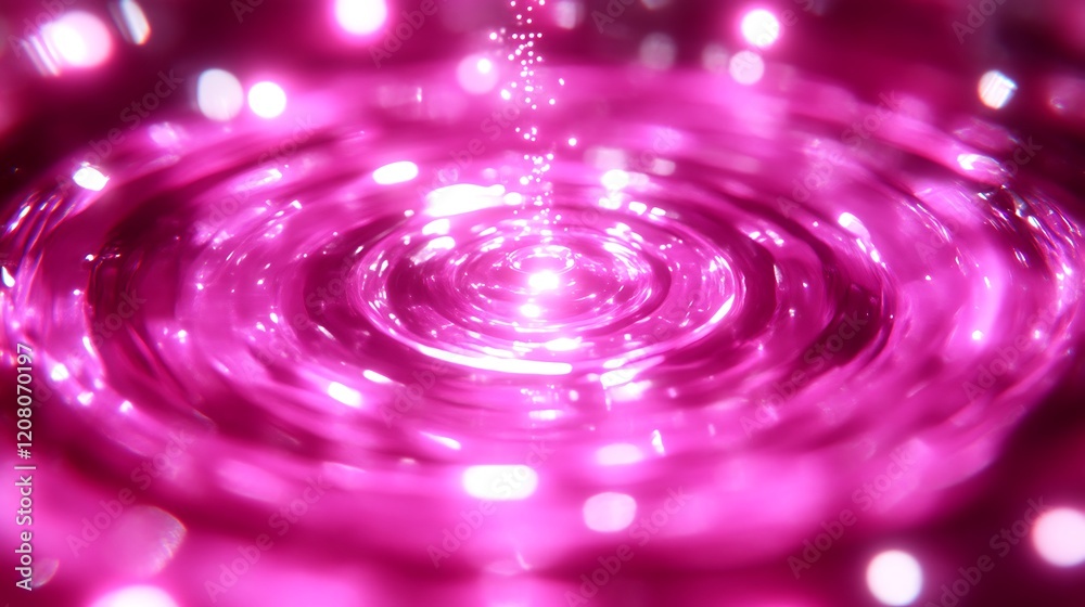 Pink Liquid Ripples With Glowing Lights Abstract Background Pink Liquid Ripples With Glowing Lights Abstract Background