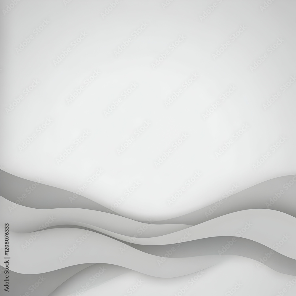 Obraz premium Abstract Grey Wave Background Illustration