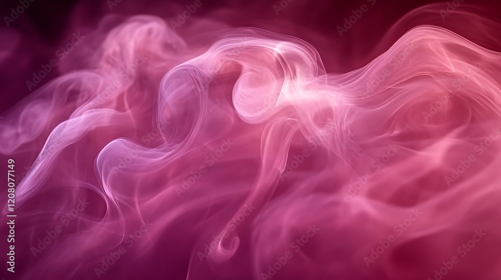 Fototapeta premium Abstract Pink and Purple Smoke Swirls Background