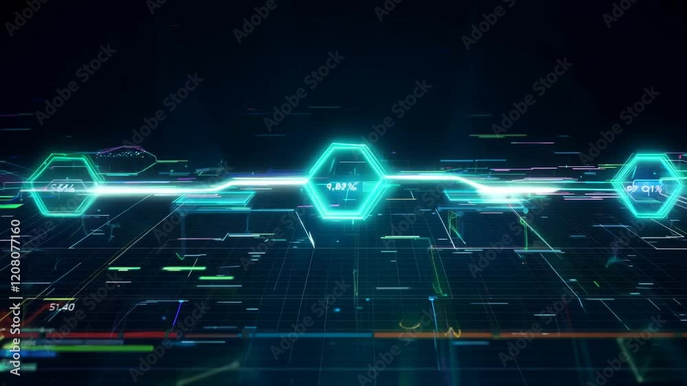 Data analysis concept with infographic charts and graphs in motion Data analysis concept with infographic charts and graphs in motion