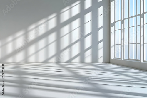 Sunlit Room 3D Illustration