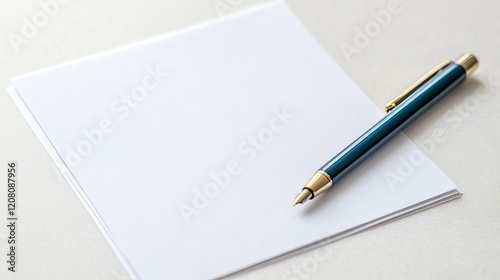 Wallpaper Mural A medical prescription pad and pen on a light background, space for text Torontodigital.ca