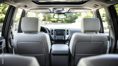 Suburban hybrid vehicle rental shop offering family-friendly SUVs in a clean, inviting environment