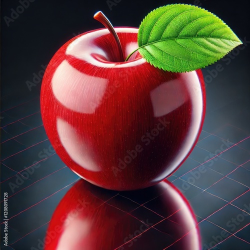 Picture of an Apple shiny and raytraced standard