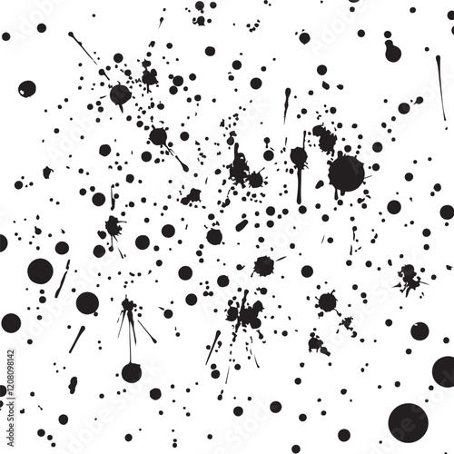Vector abstract simple pattern for your game or background. Dots, spots and freckles	