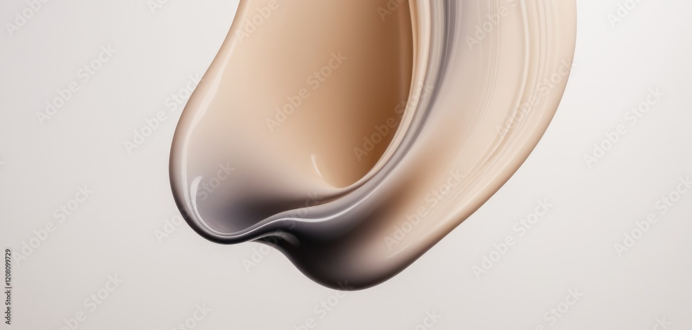 Fototapeta premium Abstract liquid form of Mocha Mousse color for the background