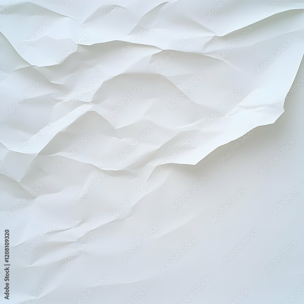 White Crumpled Paper Abstract Background White Crumpled Paper Abstract Background