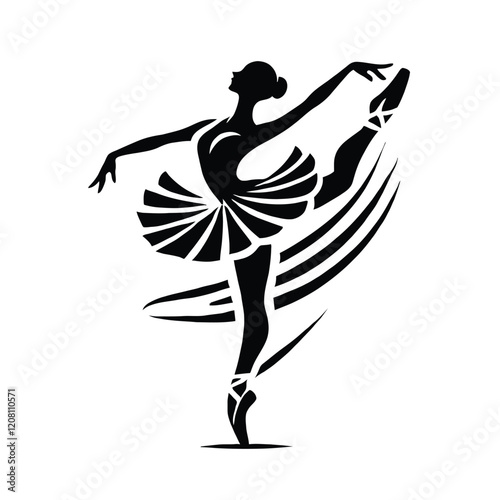 Ballerina Pirouette Silhouette