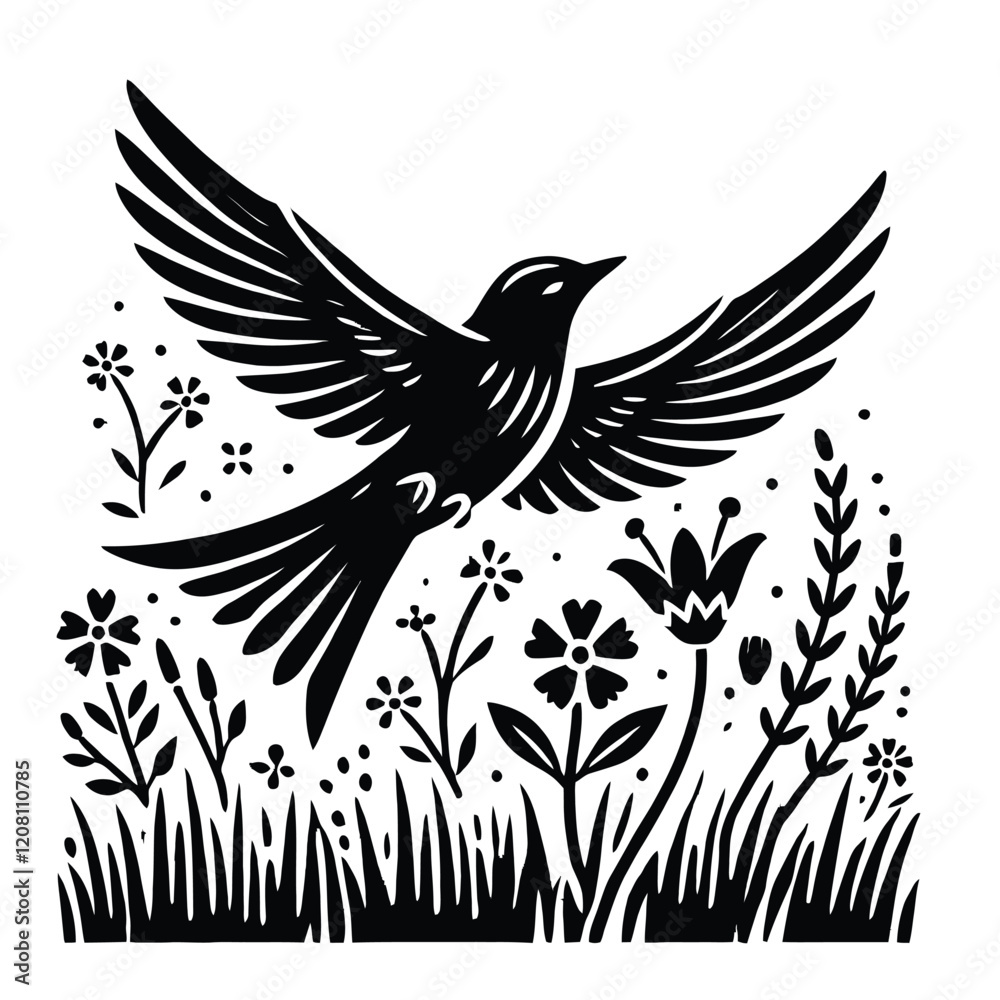 Obraz premium Bird Silhouette