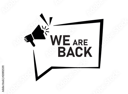 we are back	