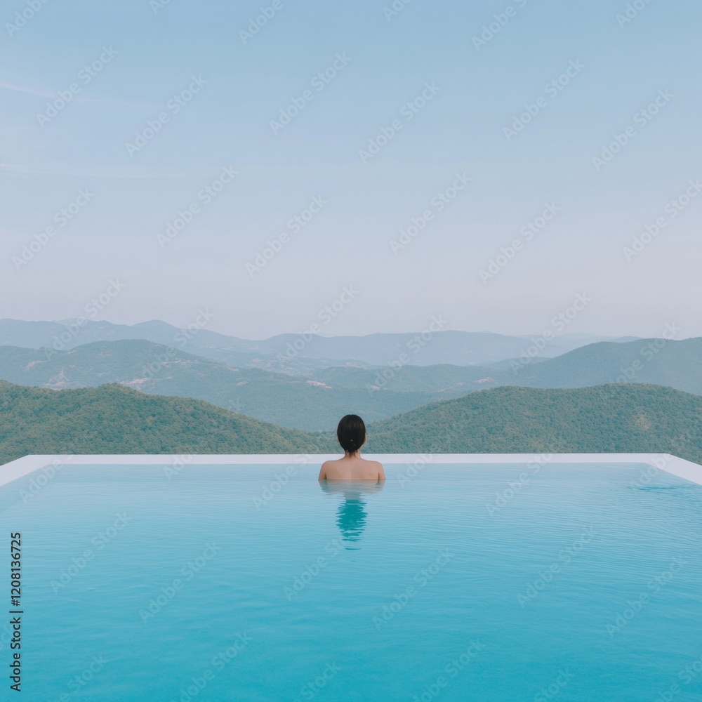 Serene Luxury Retreat Modern Infinity Pool Overlooking Majestic Mountains - Exclusive Travel Content and Wellness Resort Experience for Upscale Vacation Marketing Serene Luxury Retreat Modern Infinity Pool Overlooking Majestic Mountains - Exclusive Travel Content and Wellness Resort Experience for Upscale Vacation Marketing