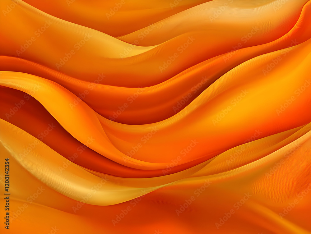 Obraz premium Abstract Orange Wave Background Illustration