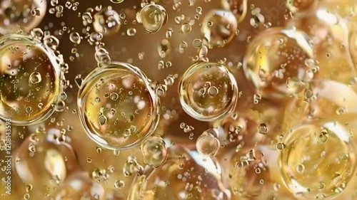Oil drops bubbles