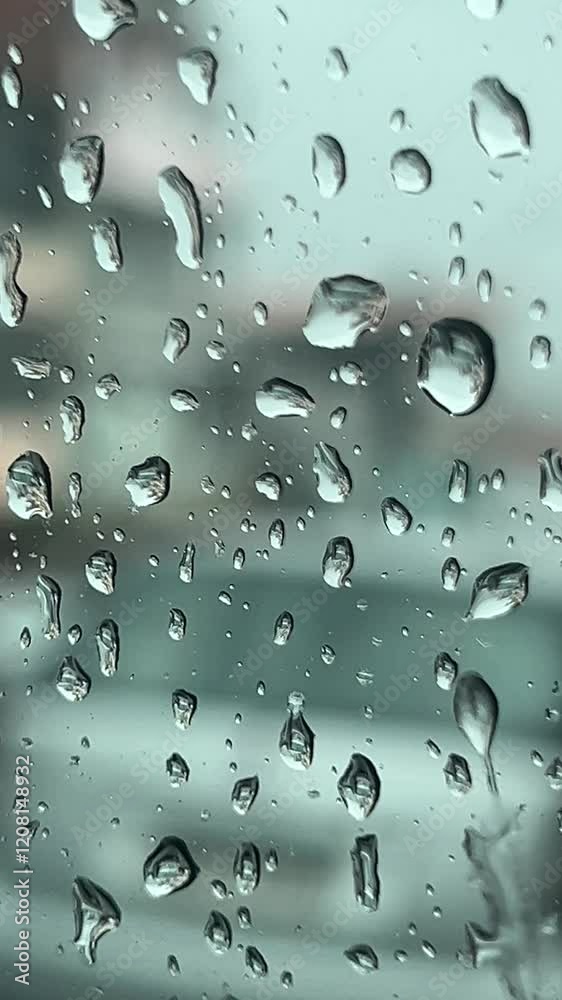 Chuva pela janela do carro