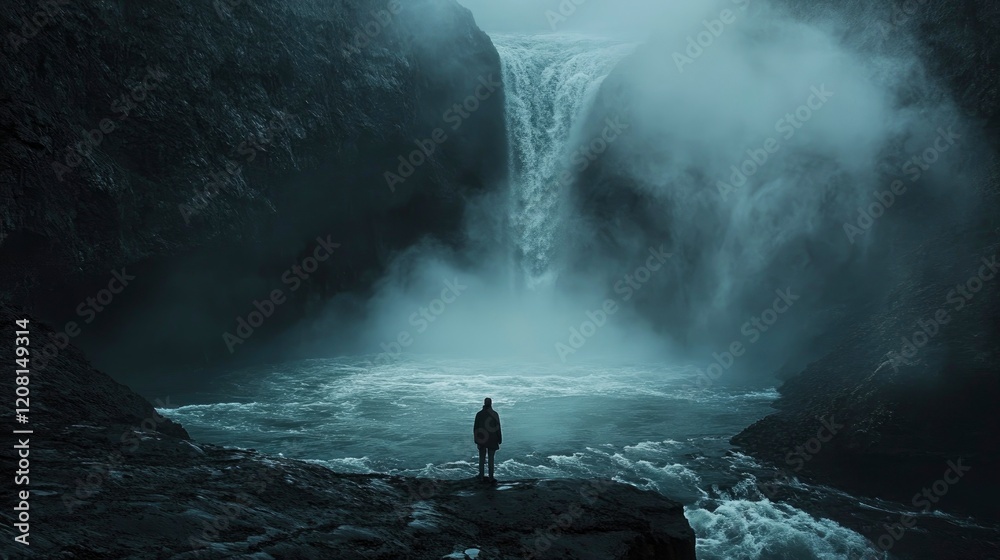 Obraz premium The stunning craters, rivers and lagoons of Iceland, photographed in the Highlands of the country