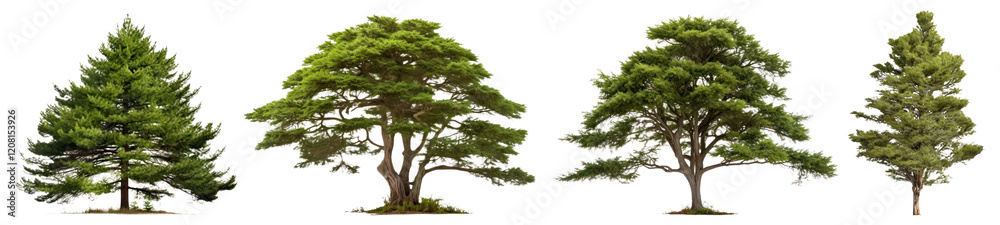 Tree png cut out element set, transparent background Tree png cut out element set, transparent background