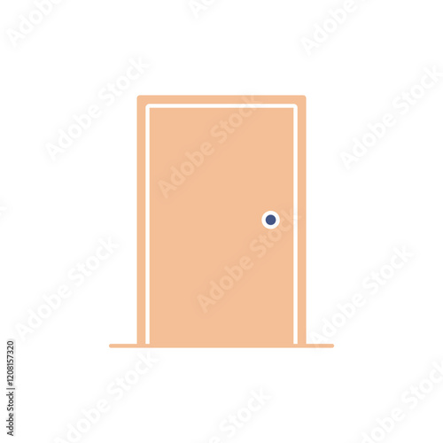 door icons  symbol vector elements for infographic web