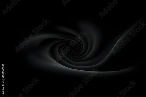 Dark Swirl 3D Abstract Background