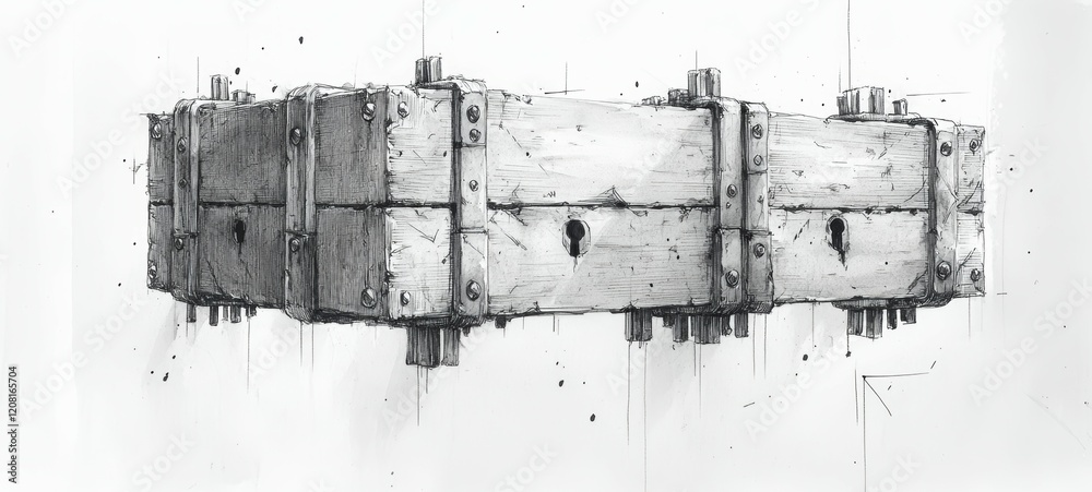 Obraz premium The Overlocked Box, Paranoid Personality Disorder