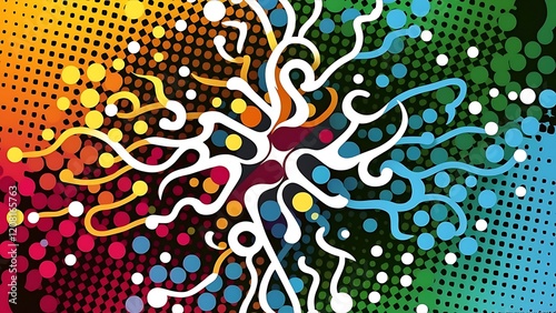 Wallpaper Mural Abstract dots vector background. Halftone. Torontodigital.ca