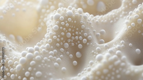 Close up of an intricate coral barnacle with unique shape and pearl like textures photo