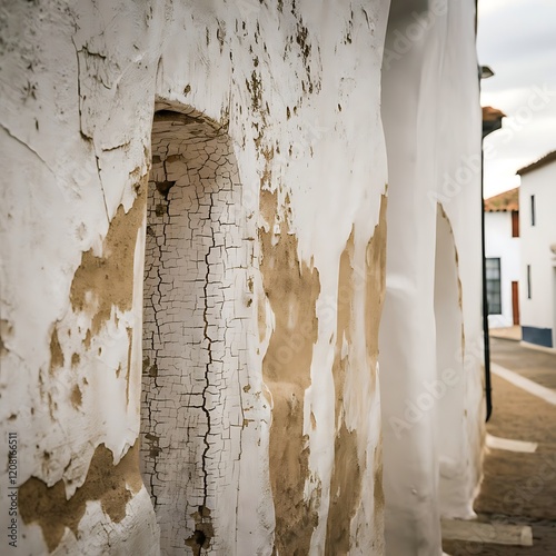 Wallpaper Mural White color old wall texture - background Torontodigital.ca