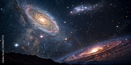 Embarking on a breathtaking cosmic adventure, discovering endless wonders of universe, from mesmerizing galaxies and twinkling stars to mystical nebulae, all while forming an unbreakable connection