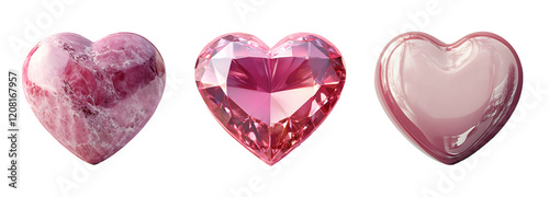 The Heart Trio: Stone, Crystal, and Gloss
Expressions of Affection: A Trio in Pink