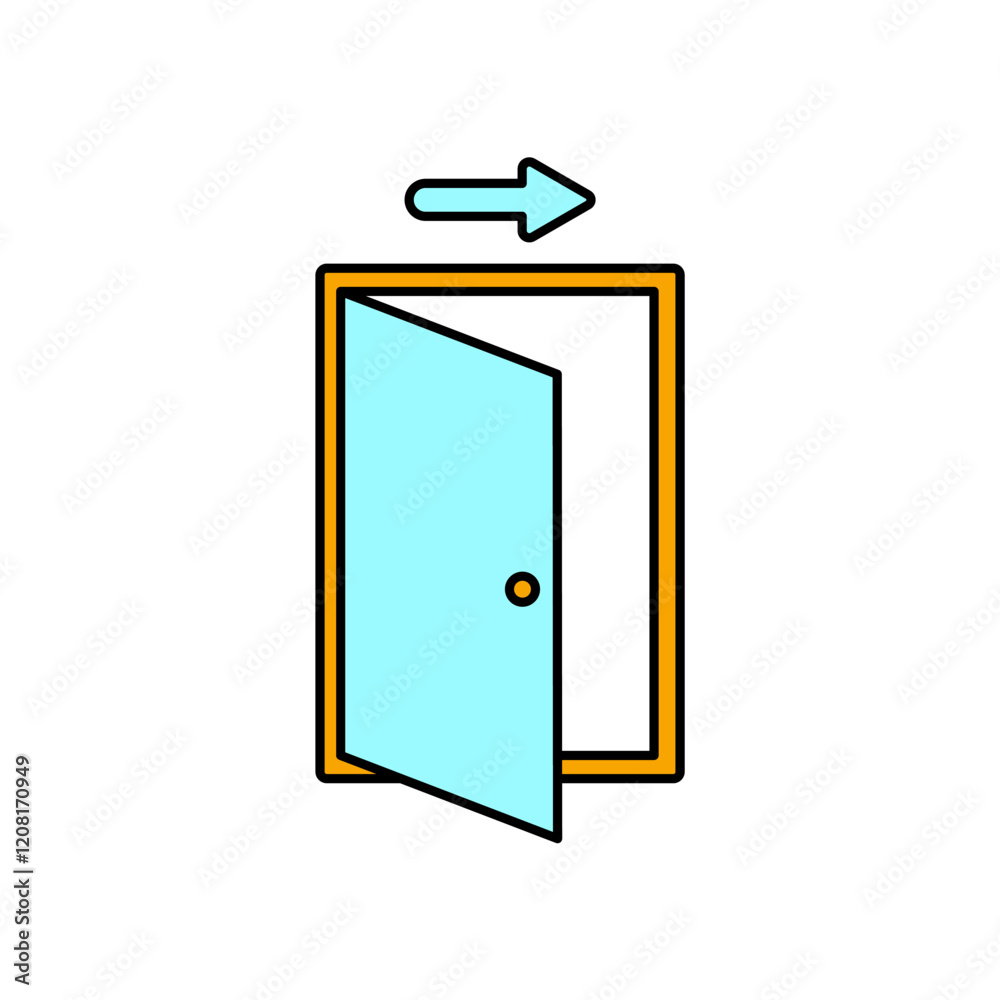 exit icons symbol vector elements for infographic web exit icons symbol vector elements for infographic web