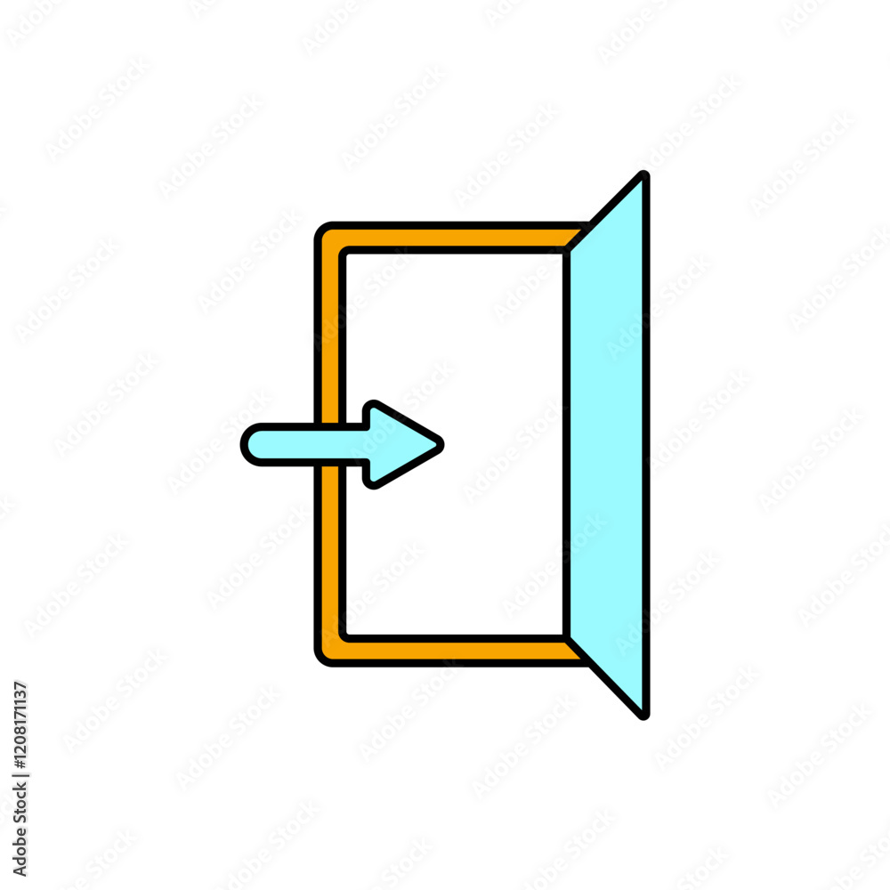 entrance icons symbol vector elements for infographic web entrance icons symbol vector elements for infographic web