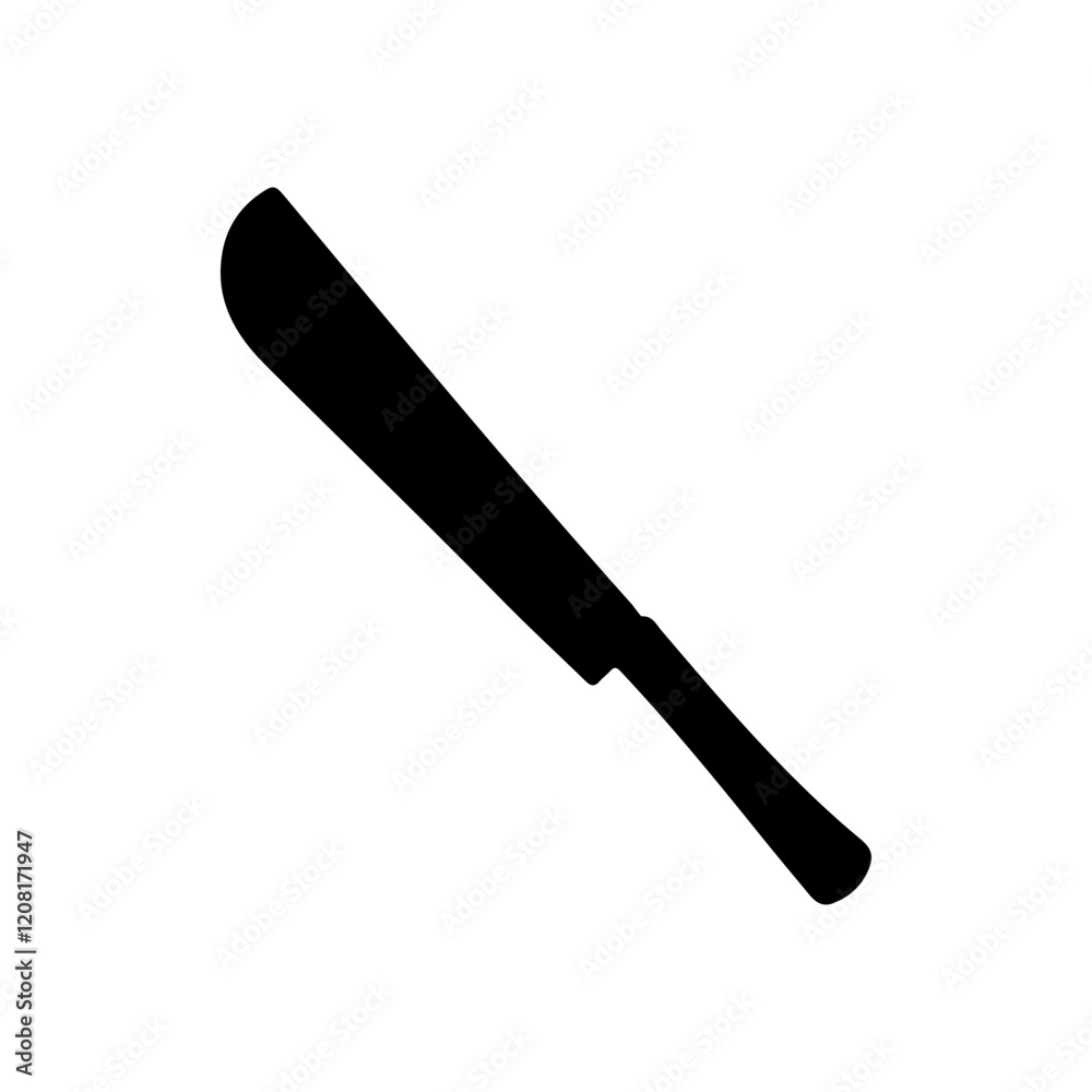 Old machete vector icon silhouette illustration design.