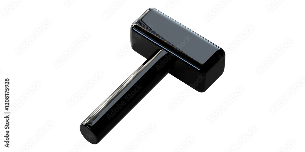 Black hammer isolated on transparent background Black hammer isolated on transparent background