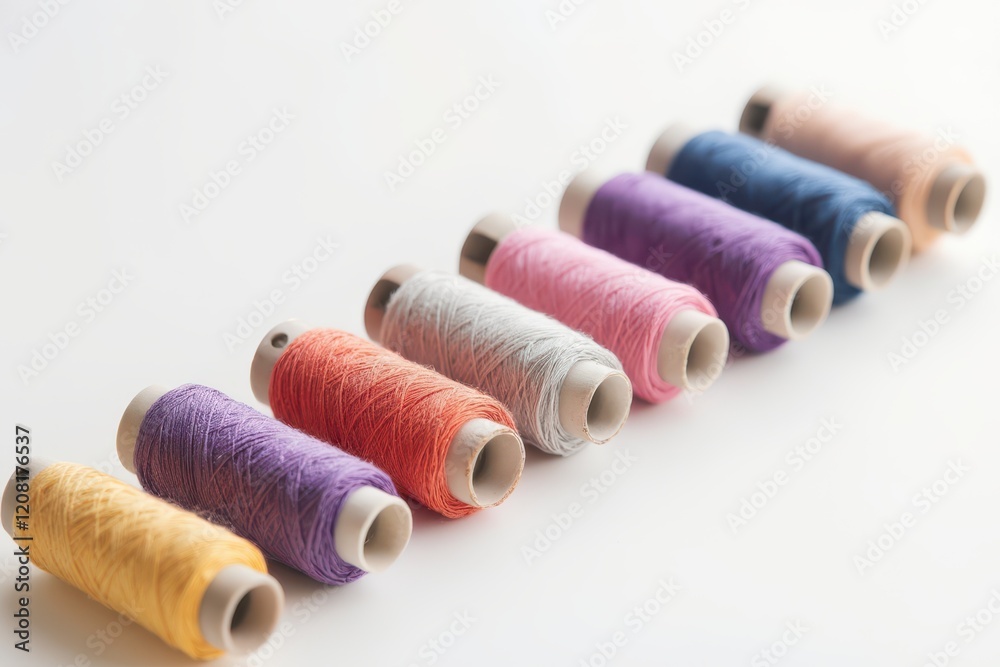 a spool of thread with different colors a spool of thread with different colors