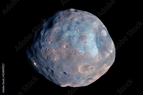 Fototapeta Naklejka Na Ścianę i Meble -  Asteroid in space, on a dark background. Elements of this image furnished by NASA