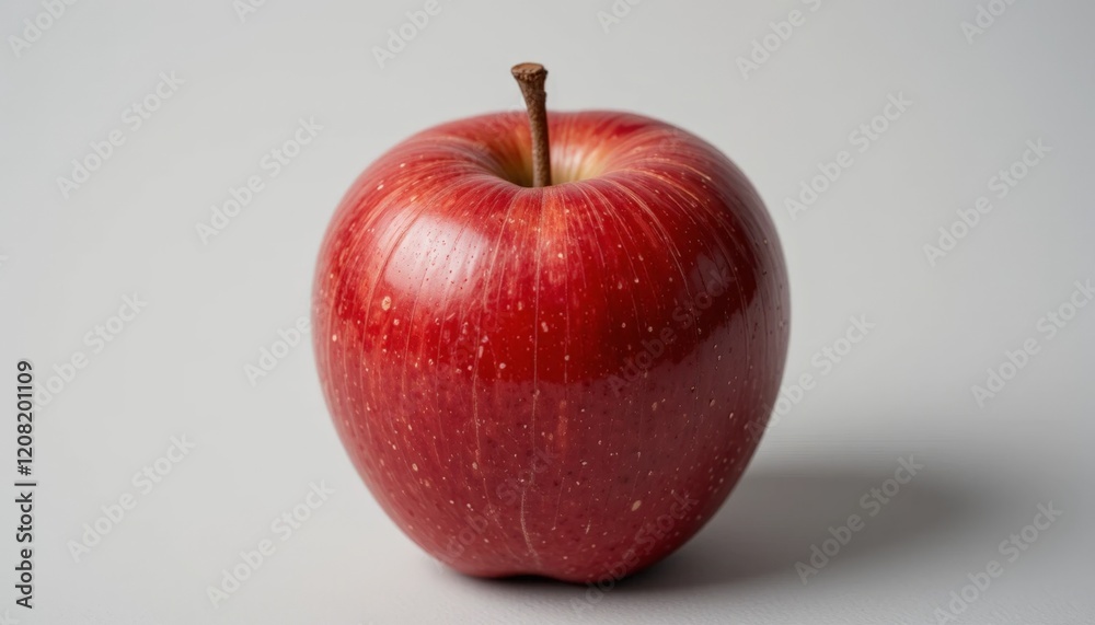 A close-up of a juicy red apple with shiny skin. Surface details highlight the freshness and natural appeal of the fruit, perfect for health and nutrition themes A close-up of a juicy red apple with shiny skin. Surface details highlight the freshness and natural appeal of the fruit, perfect for health and nutrition themes