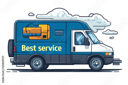 Best Service Text Illustration