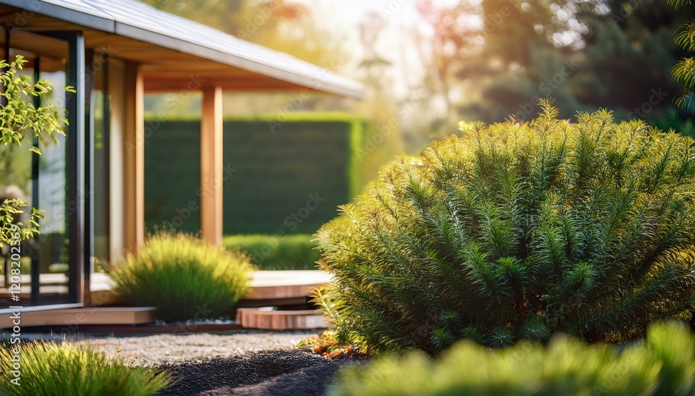 Obraz premium Nowoczesny ogród weranda